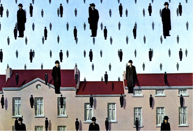 Golconda by Magritte