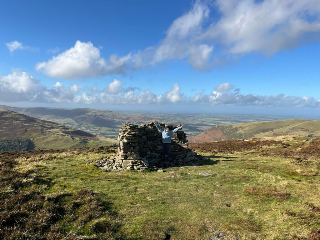 Picture of the top of Whinlatter - a Wainwright fell in the UK Lake District